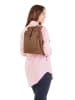 Cluty Rucksack echt Leder in cognac