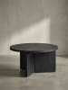 KADIMA DESIGN Couchtisch 60x60x33 cm Mango Massivholz Sofatisch Rund