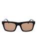 Web Männer Sonnenbrille Quadratisch Schwarz