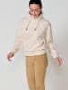 KOROSHI Women's sweater high neck embroidered in weiß