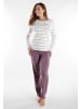 Tom Tailor Pyjama Zaria in lila-mittel-Ringel