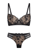 Linga Dore up BH set Push in Schwarz