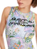 MARC CAIN Tank-Top im Sushi-Dessin in Violett