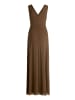 Vera Mont Abendkleid mit V-Ausschnitt in Brown Diamond