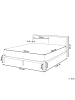 Beliani 2-tlg Doppelbett CLAMART in Schwarz/Grau