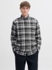 Jack & Jones Flanellhemd in Charcoal Gray