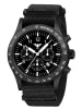 KHS Herrenuhr Platoon Solar Chronograph Natoband Schwarz