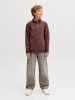 JACK & JONES Junior Sweatshirt mit halbem Reißverschluss in Deep Mahogany
