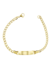 Adeliás Damen Armband – Panzerarmband aus Edelstahl 18 cm in gold