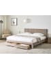 Beliani 2-tlg Doppelbett LONZAC in Beige