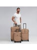 Redolz Essentials 12 THREE SET 4 Rollen Kofferset 3-teilig mit Dehnfalte coffee