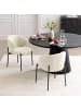 home24 home24 Polsterstuhl 2er-Set im modernen Stil in Creme