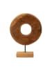 Mauro Ferretti Braune Holzskulptur, 28 x 10 x 38 cm