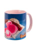 United Labels Gelini Tasse - Pause - Kaffeetasse aus Keramik 320 ml in blau/rosa