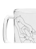 Mr. & Mrs. Panda Bierkrug Glas Otter Kind ohne Spruch in Transparent