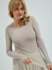 Seamless Basic T-shirt Cotton Elvira in Desert Melange