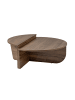 CALICOSY 2er-Set Tischs  in Dunkles - (W) 90  x (H) 35  x (L) 90  cm