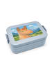 Mr. & Mrs. Panda Meal Prep Box Lamakopf Genervt Design ohne Spruch in Blau Pastell
