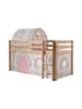 58 aufm Kessel KINDERBETT Karolina 210x114x106 Massivholz Natur Textilset Burg 2