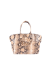 faina Damen Tote Bag in Kamel Schwarz