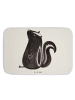 Mr. & Mrs. Panda Badezimmerteppich Stinktier Sitzen ohne Spruch in Weiß