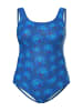 Ulla Popken Badeanzug in royalblau