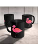 Mr. & Mrs. Panda Keramiktasse Flamingo Classic ohne Spruch in Schwarz