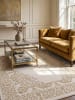 KADIMA DESIGN ERESMA Kurzflorteppich Creme 160x230 Orientalisch Polyester Wohnzimmer in Creme