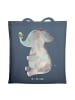 Mr. & Mrs. Panda Shopper Elefant Biene ohne Spruch in Indigo Blue
