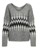 JDY Strickpullover in Medium Grey Melange