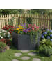 relaxdays Hochbeet in Grau - (B)100 x (H)52 x (T)87 cm