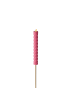 MARELIDA LED Solar Stabkerze Twist Deko Gartenstecker H: 106cm in pink