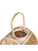 Beliani Laterne BISTAL in Braun - (W) 28 x (H) 30 x (L) 20 cm