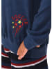 NORMANN Frottee Pyjama Schlafanzug Bündchen Fussball - 50798 in blau