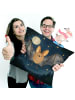 Mr. & Mrs. Panda kuschelkissen 40x40 Fledermaus Flügel Design oh... in Weiß