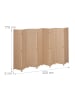 relaxdays Paravent in Natur - (B)320 x (H)170cm