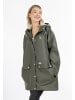 myMo Damen Oversized Regenmantel in Oliv