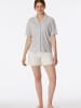 Schiesser Pyjama Casual Nightwear in grau-mel., beige