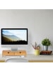 relaxdays Monitorständer mit 2 Schubladen in Natur - (B)47 x (H)11,5 x (T)18 cm