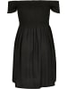 Urban Classics Urban Classics Damen Ladies Smoked Off Shoulder Dress in black