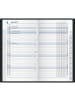 BRUNNEN Taschenkalender 753 8,7x15,3cm 1 Monat/2 Seiten Kunstleder blau 2027