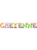 Playshoes Deko-Buchstaben "CHEYENNE" in bunt