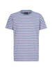HONESTY RULES T-Shirt " Striped " in aegean-blue-faded-pink