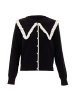 VIRITA Women Strickpullover in Schwarz Weiss
