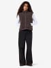 Noisy may Gilet in Chocolate Brown1