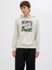 Jack & Jones Kapuzenpullover in White Melange