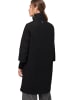Zero  Mantel Wolloptik mit Stehkragen in Black Beauty
