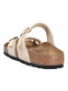 Birkenstock Tieffußbett Pantolette in beige