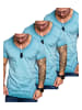Amaci&Sons T-Shirts 3er-Pack 3. SAN FRANCISCO in (3x Türkis)