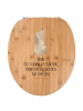 Mr. & Mrs. Panda Toilettendeckel Hund Liebe mit Spruch in Braun